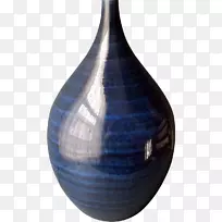 陶瓷钴蓝花瓶制品-钴