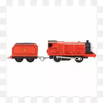 托马斯玩具火车和火车集詹姆斯红色引擎Sodor-玩具火车