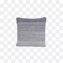 投掷枕头垫灰色桌布