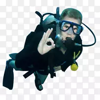水下潜水水肺潜水和潜水面具潜水设备浮力补偿器.水肺