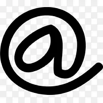 计算机图标arroba符号-mail