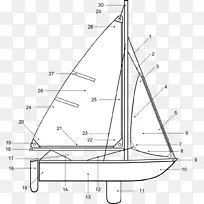 帆船剪贴画木船
