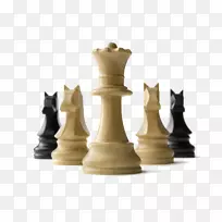 国际象棋俱乐部棋子棋盘-焦点