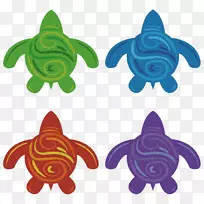 海龟剪贴画-海龟