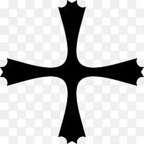 纹章剪贴画中的十字架.十字