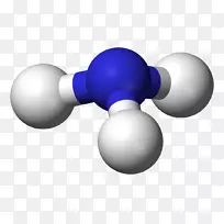 球棒模型氨溶液分子空间填充模型分子