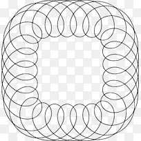圆椭圆对称角汽车曲线