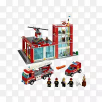 乐高城亚马逊玩具消防站-消防员