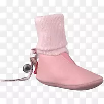 鞋靴脚踝粉红色m-婴儿鞋