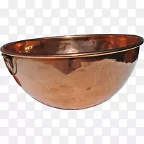金属餐具铜棕色碗