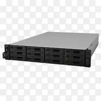 网络存储系统Synology公司数据存储硬盘19英寸机架