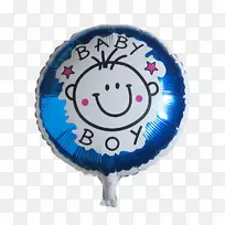 气球宝宝淋浴婴儿生日派对-这是个男孩