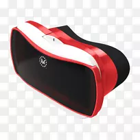 虚拟现实耳机视图-谷歌硬纸板Oculus裂缝-vr耳机