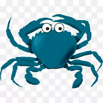 切萨皮克蓝蟹剪贴画-海洋动物
