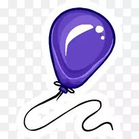 紫色气球紫罗兰剪贴画-气球