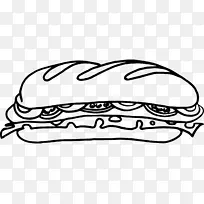 潜水艇三明治花生酱和果冻三明治火腿奶酪三明治-沙愿望