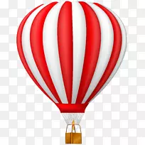 飞机热气球夹艺术.粉红色气球