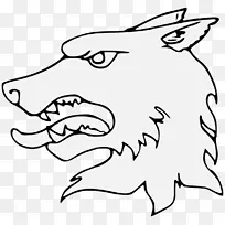 纹章艺术中的灰狼-狼