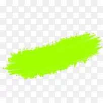 叶字体.水彩画笔画