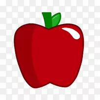 食品电脑图标剪贴画-红苹果