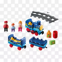 火车Playmobil玩具铁路运输轨道-火车轨道