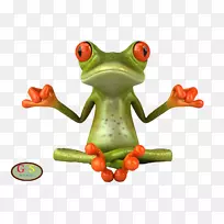 蛙画动画剪辑艺术-青蛙