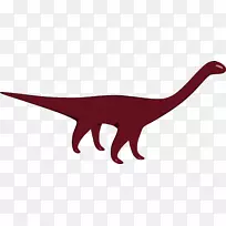 恐龙爬行动物迷惑龙剪贴画-恐龙