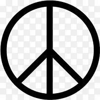 核裁军和平标志运动剪贴画-和平标志
