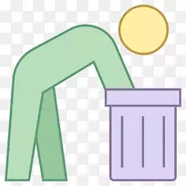 垃圾回用符号垃圾桶和废纸篮环保技术.垃圾桶