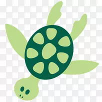 绿海龟剪贴画-沙棘