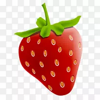 草莓派剪贴画.水彩草莓