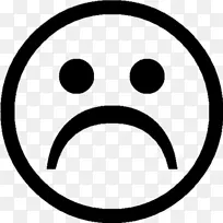 笑脸电脑图标表情符号悲伤剪贴画悲伤表情符号