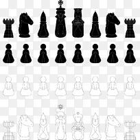 棋子棋盘皇后国际象棋