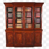 书柜、橱柜、家具、架子、橱柜.黄铜