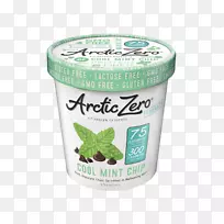 冰淇淋巧克力布朗尼北极零公司冷冻甜点-薄荷