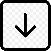 检查标记计算机图标、符号箭头、剪贴画向下箭头。