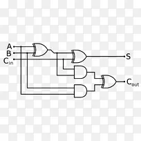 半加法xor门逻辑门NAND门-比尔门