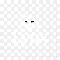 角白色标志字体-lynx