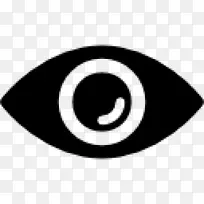 黑白标志符号-眼睛