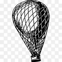 飞机热气球剪贴画：运输剪贴画-气球