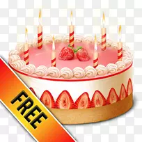 生日蛋糕草莓奶油蛋糕巧克力蛋糕糖霜红天鹅绒蛋糕-生日