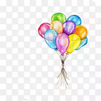 生日蛋糕派对画辛科·德·梅奥-气球