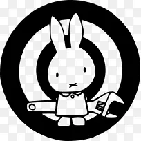直接动作兔剪贴画-匿名