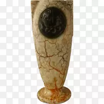 瓷红宝石巷陶器盘奶油花瓶