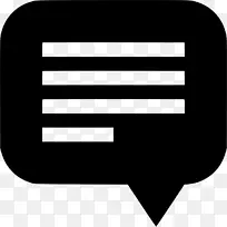 电脑图标语音气球符号剪辑艺术