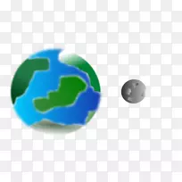 地球行星月球月相剪辑艺术-月球