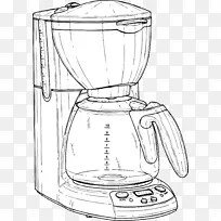 咖啡机咖啡厅煮咖啡牵伸机咖啡机