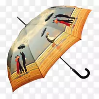 唱歌的管家，雨伞艺术家，画伞