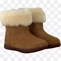 雪靴鞋棕色靴