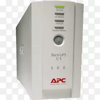 由施耐德电瓶、iec 60320浪涌保护器电池组成的ups apc